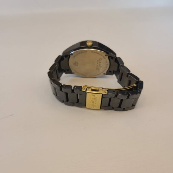 Caravelle 45M109 Women's New York Black Dial Black Ceramic Bracelet Watch - Picture 3 of 7